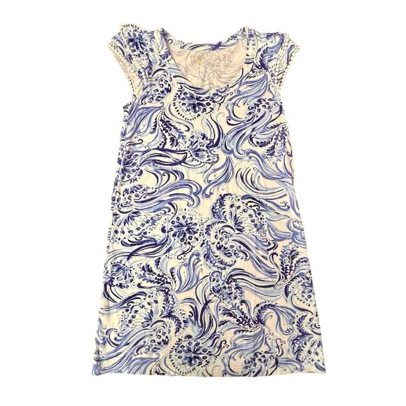 Lilly Pulitzer Bridgitte Cotton Shift Dress Resort White Don't Be Jelly XXS - Picture 14 of 16